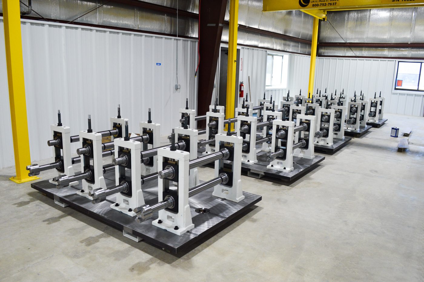 Roll stands in the second Reedsburg facility
