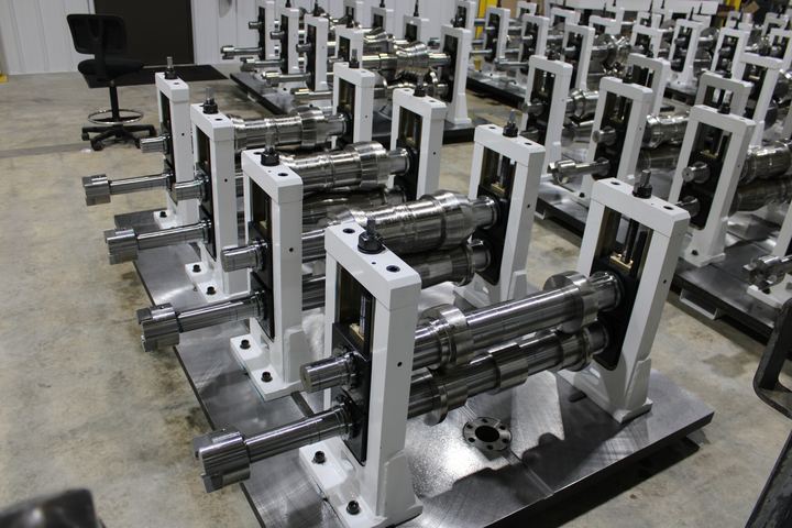 Roll form rafts with tooling